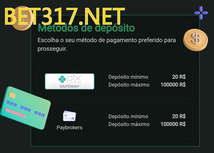 O cassino BET317.NETbet oferece uma grande variedade de métodos de pagamento